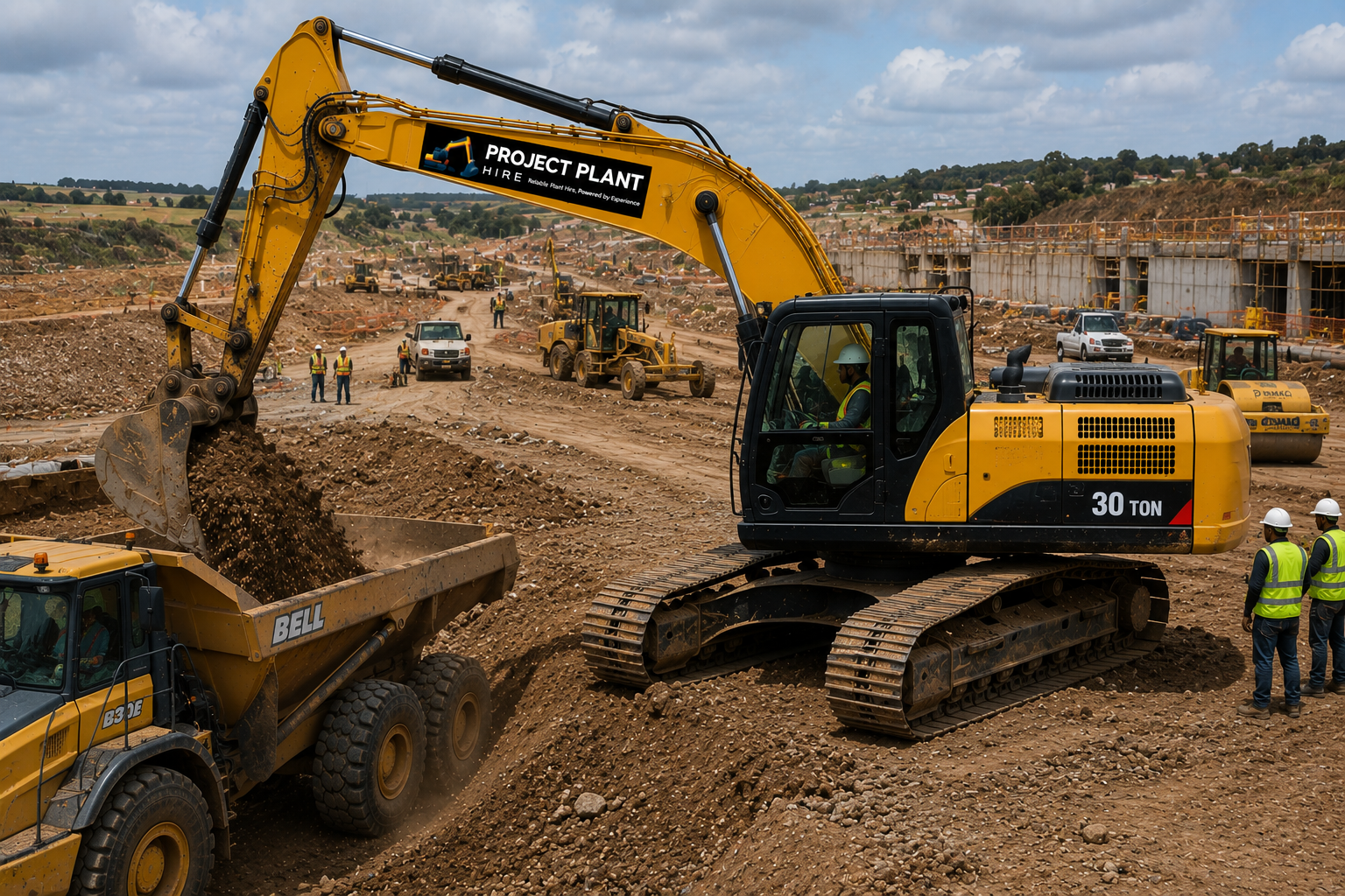 Excavator Hire - Project Plant Hire