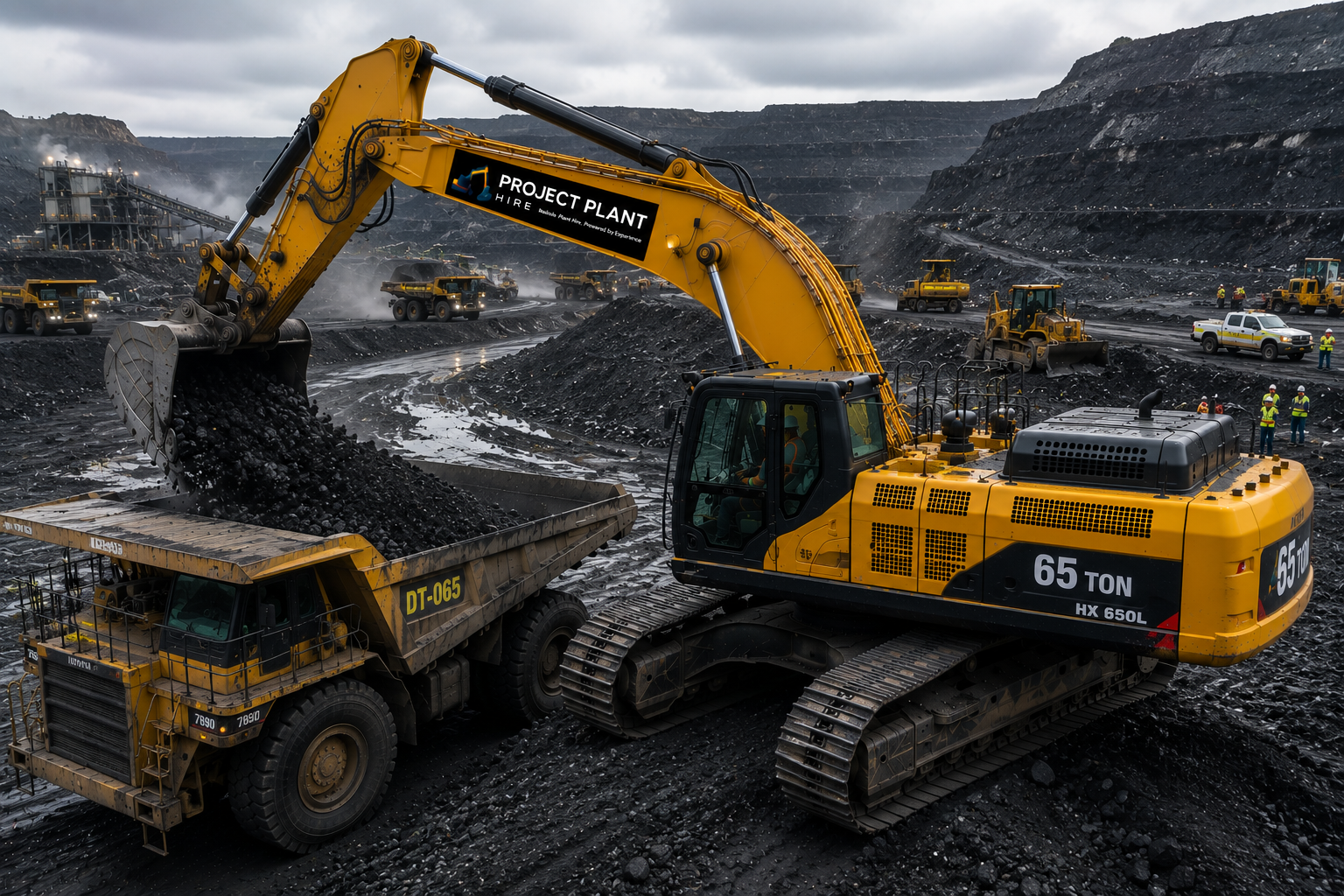 65 Ton Excavator Hire
