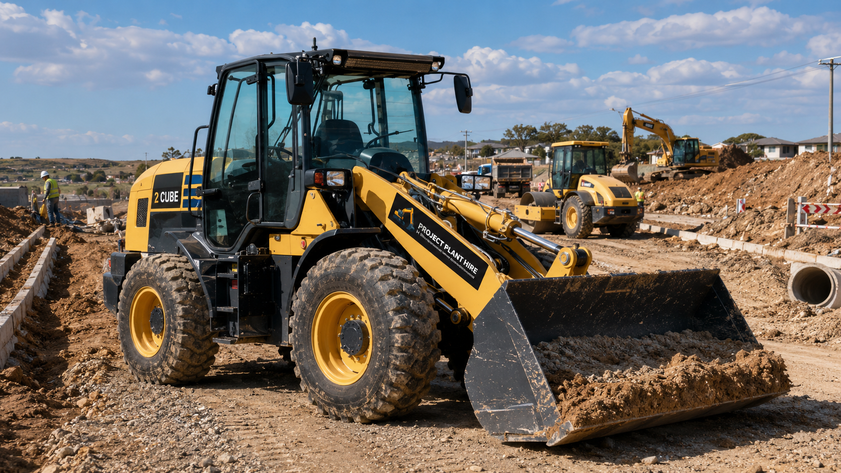 2 5 Cube Front End Loader Hire